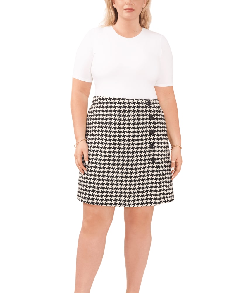 Vince camuto discount pleated plaid skirt